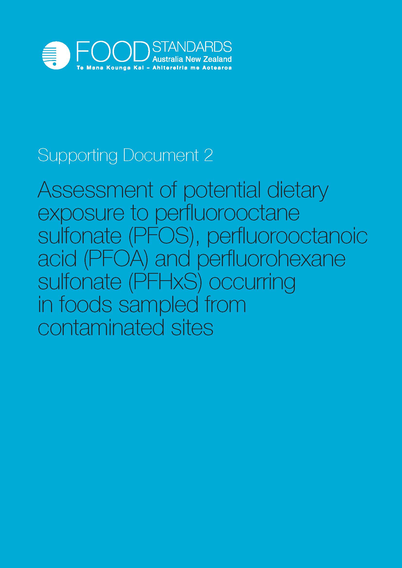 Cover image for Perfluorinated chemicals in food – dietary exposure assessment