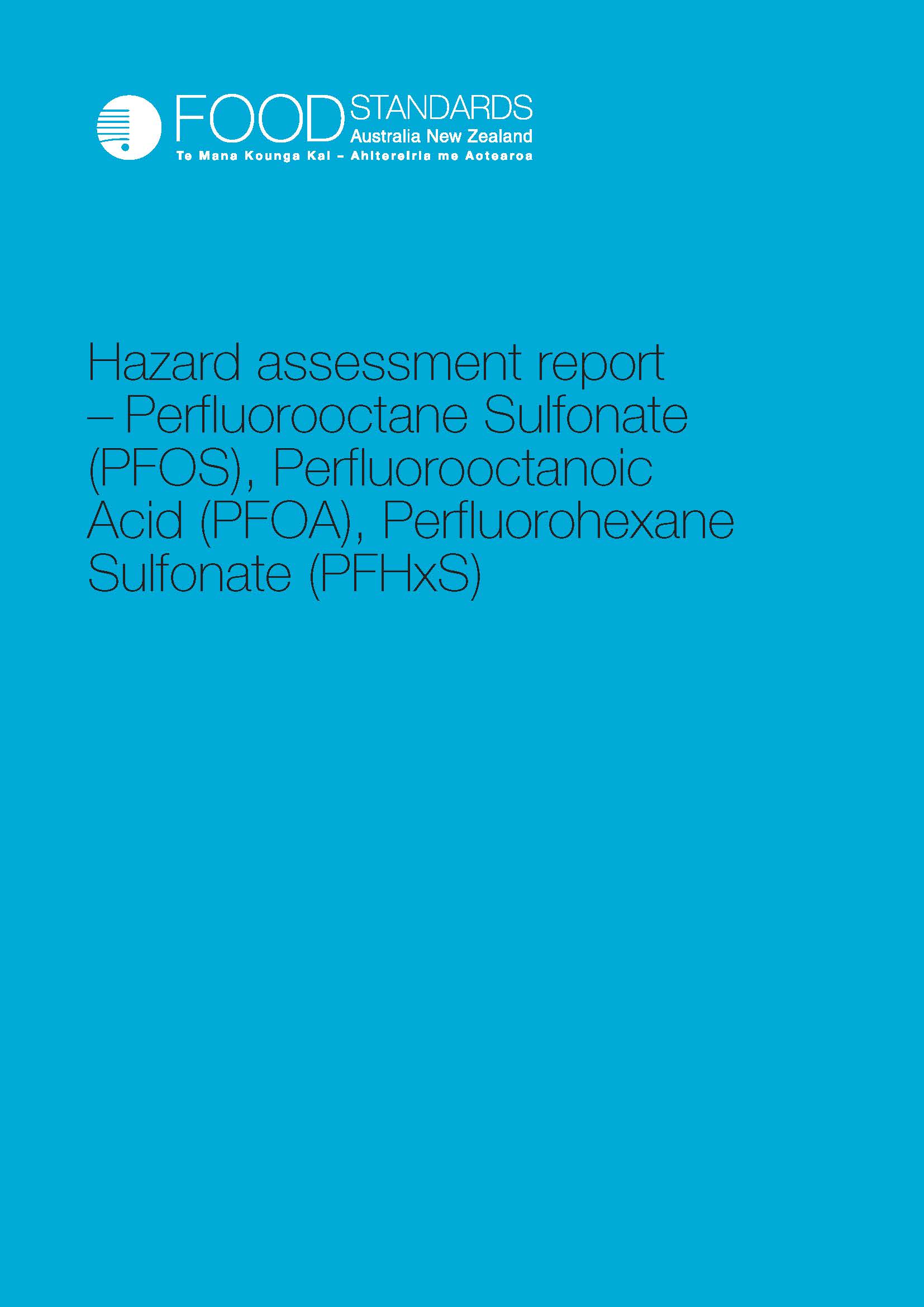 Cover image for Perfluorinated chemicals in food – hazard assessment