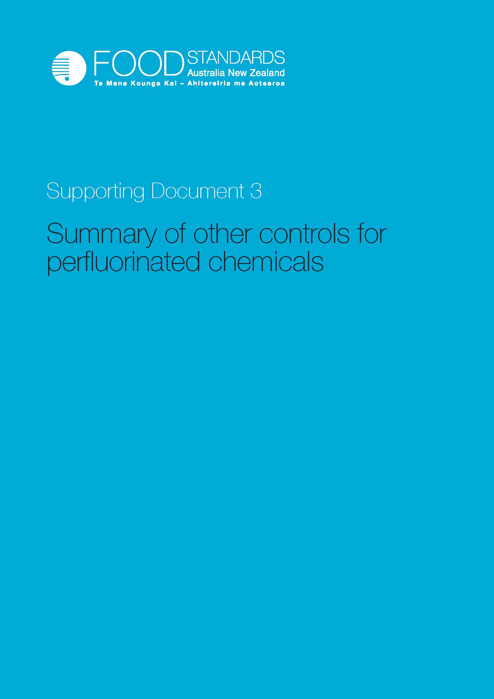 Cover image for Perfluorinated chemicals in food – summary of other controls for perfluorinated chemicals