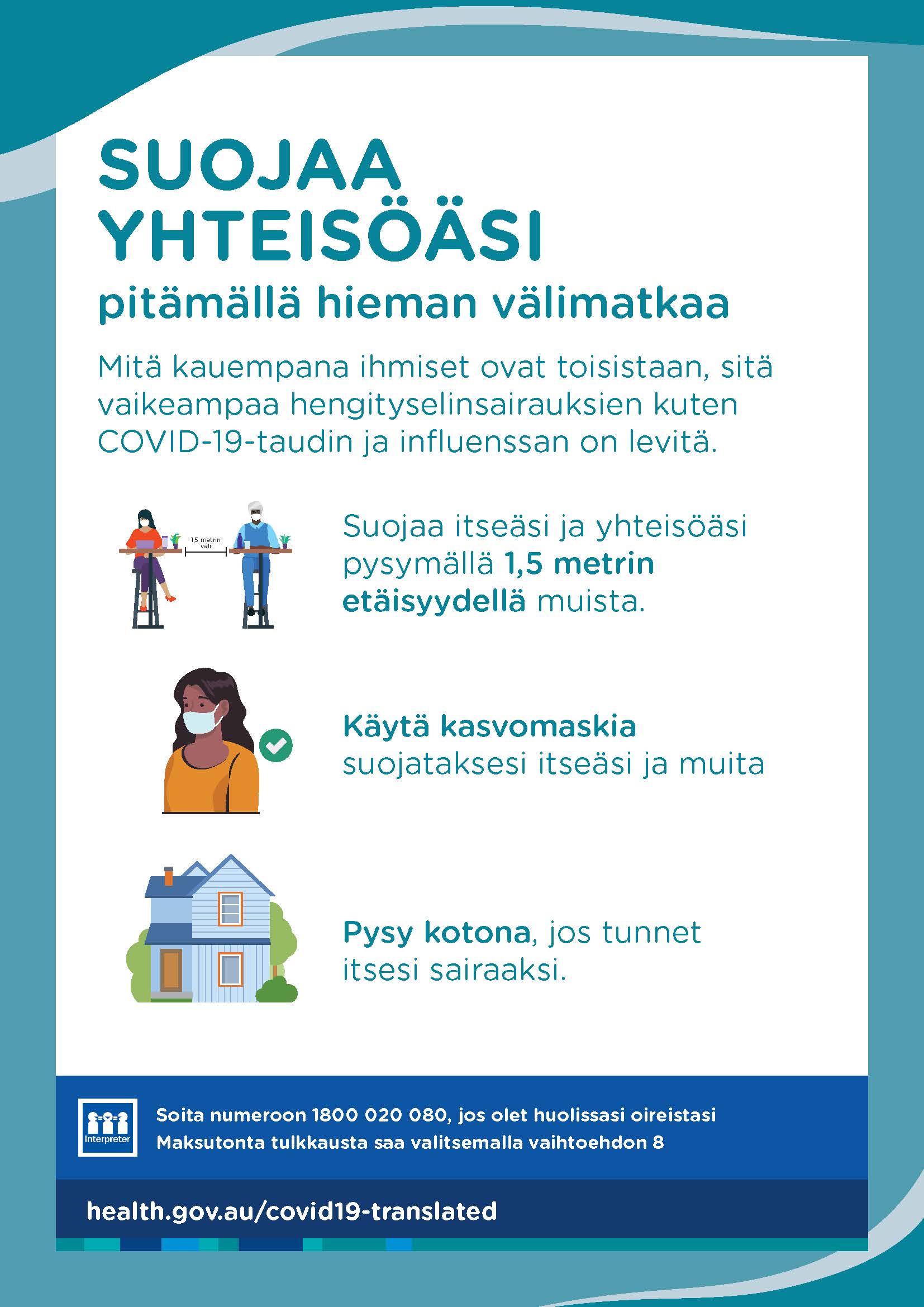 Suojaa yhteisöäsi pitämällä hieman välimatkaa