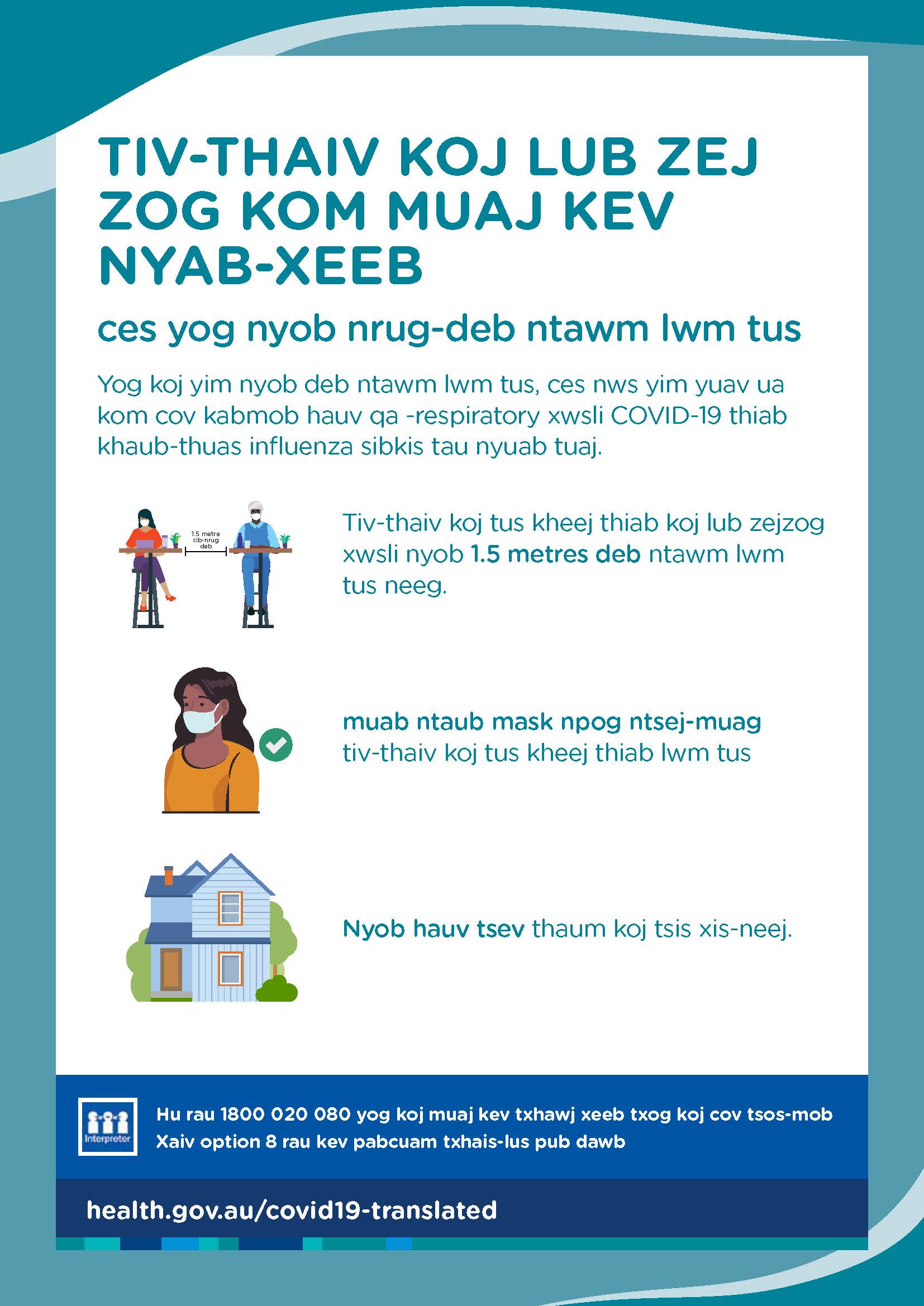 Tiv-thaiv koj lub zejzog kom muaj kev nyab-xeeb, ces yog nyob deb zog ntawm lwm tus