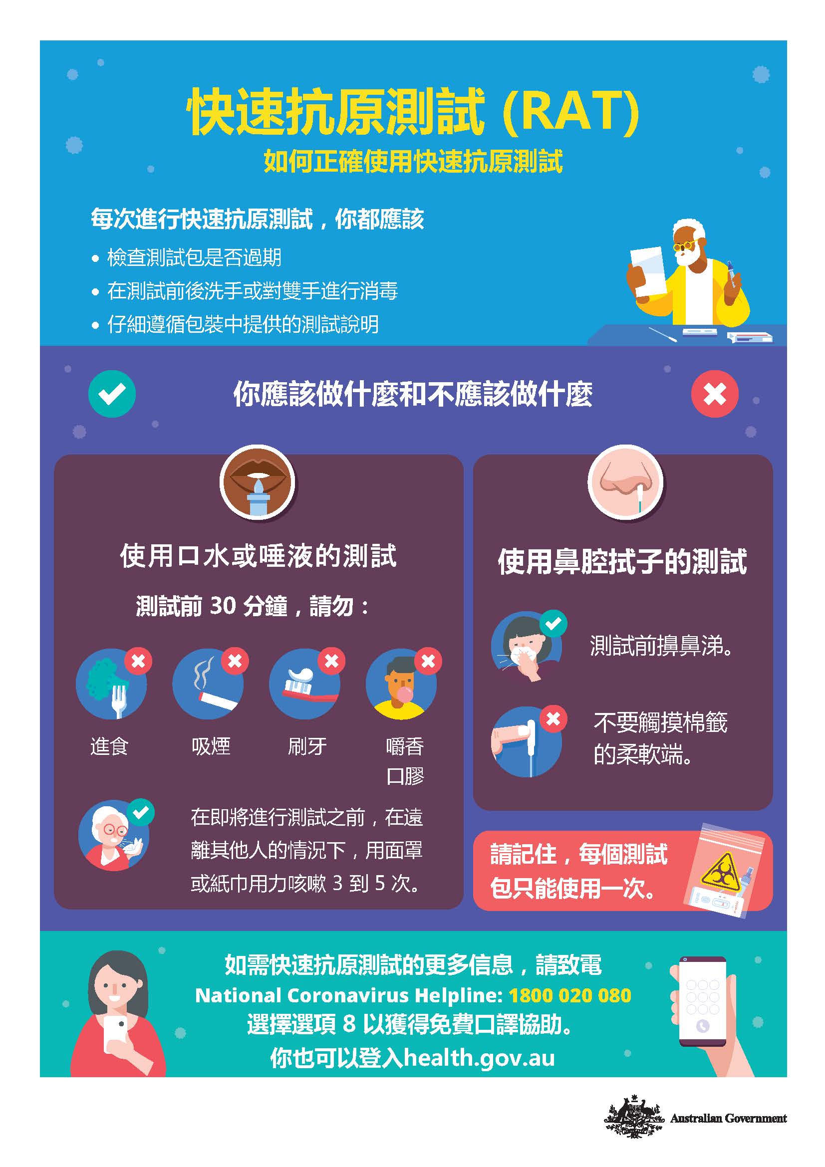 如何正確使用快速抗原測試  