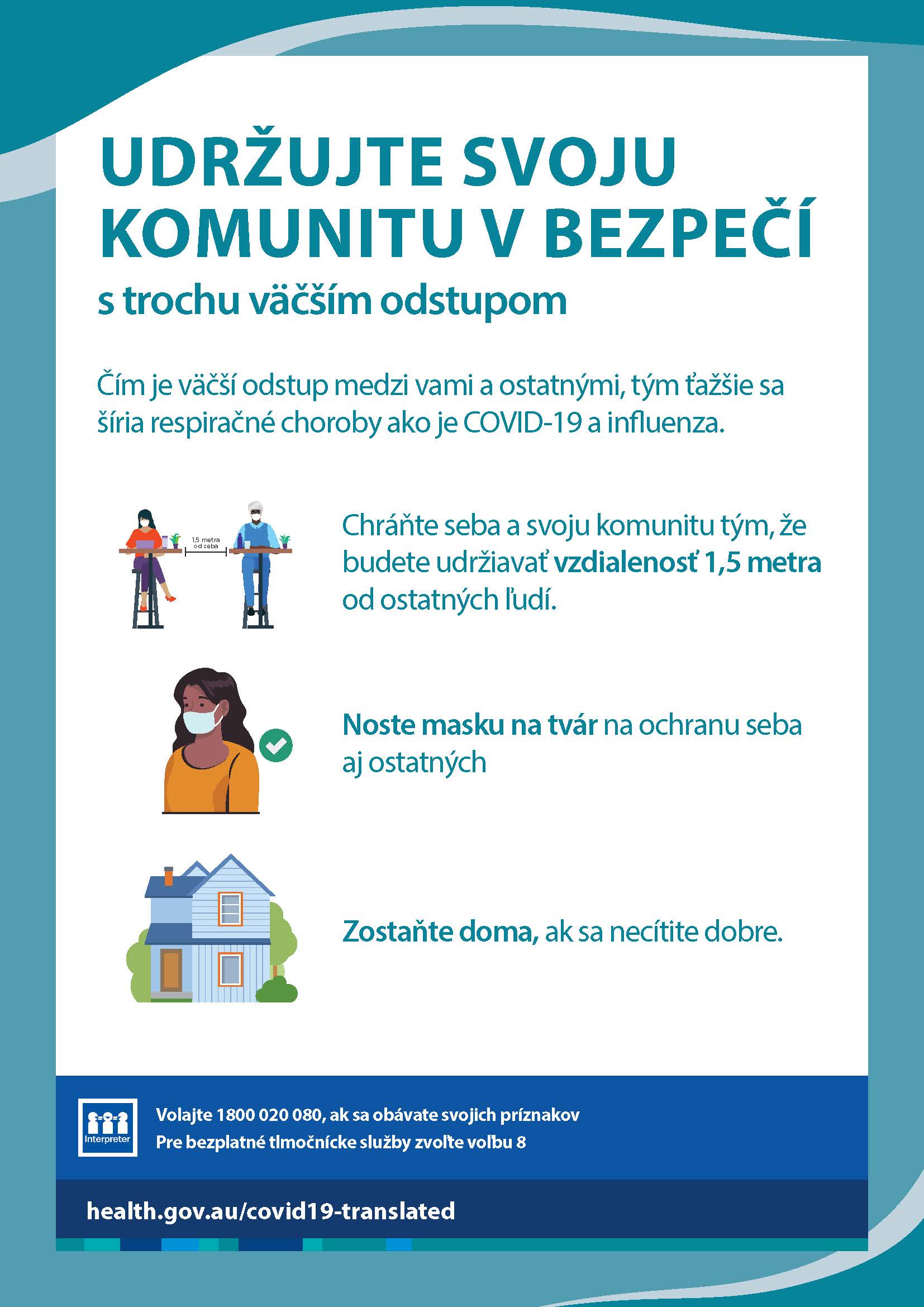 Udržujte svoju komunitu v bezpečí s trochou väčšieho odstupu