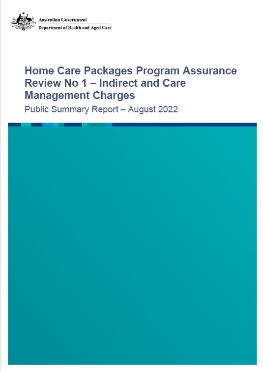 Home Care Packages Program Assurance Review – Report – Indirect and care management charges