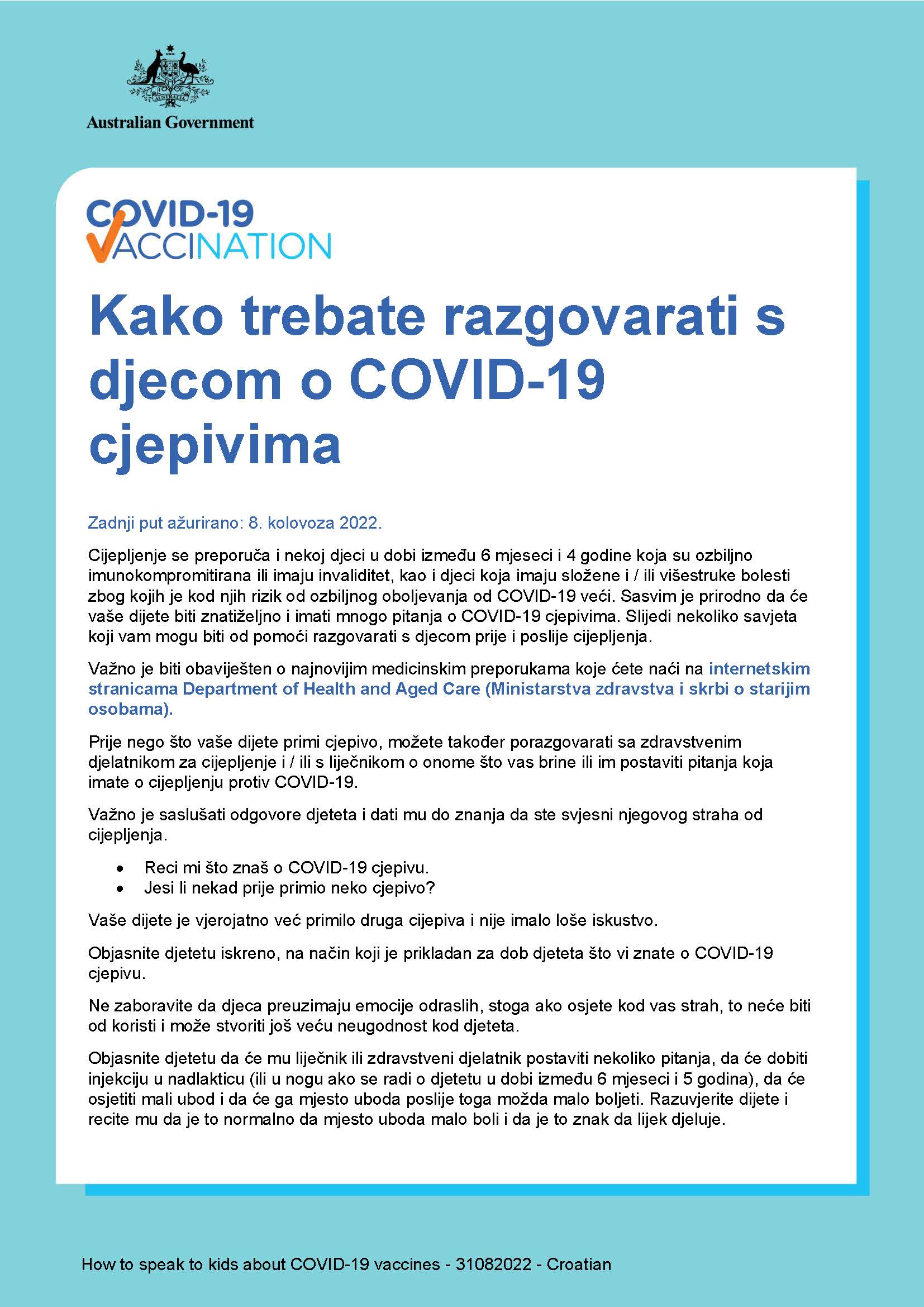 Kako trebate razgovarati s djecom o COVID-19 cjepivima