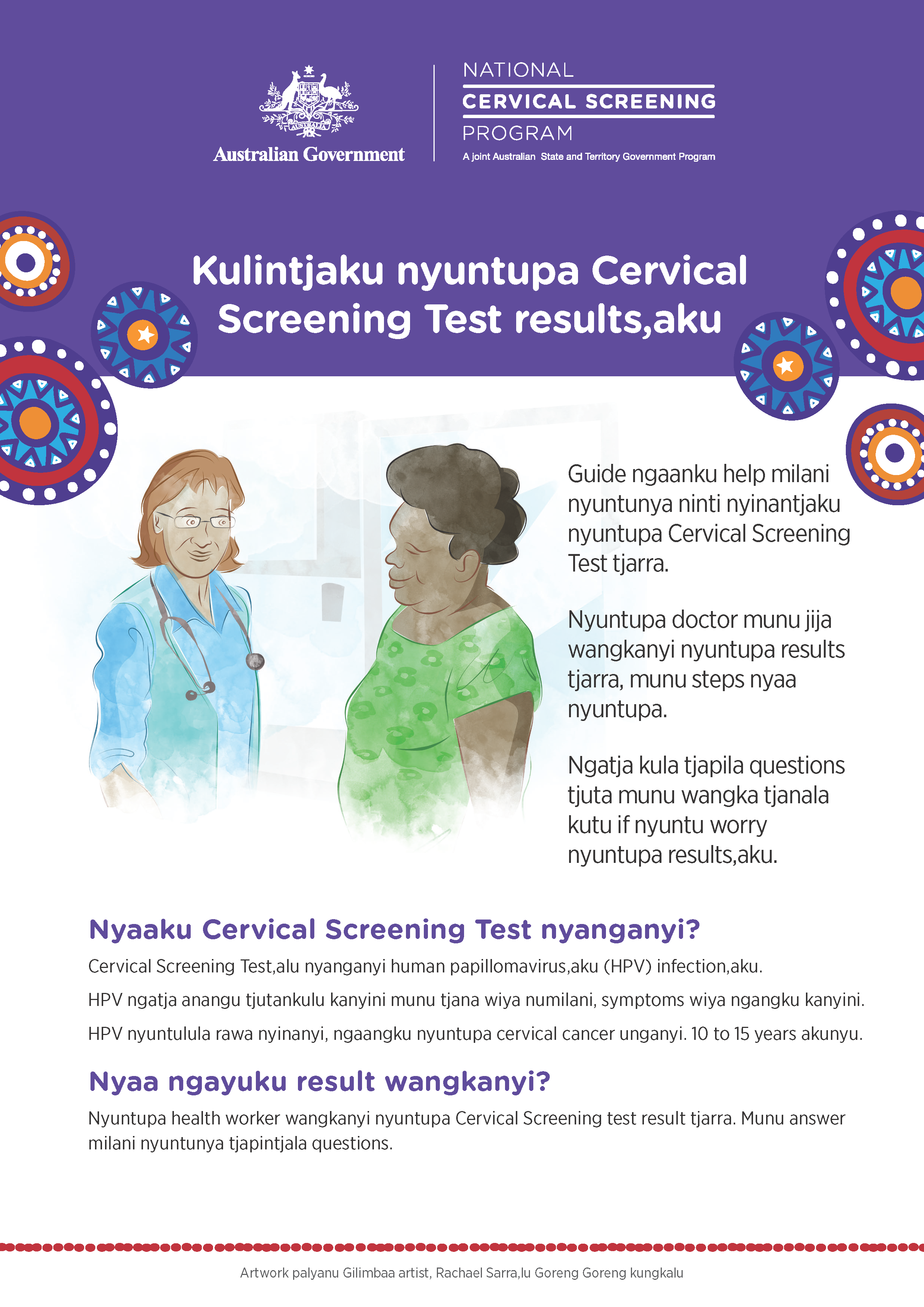 A Guide To Understanding Your Test Results - Pintupi Luritja cover
