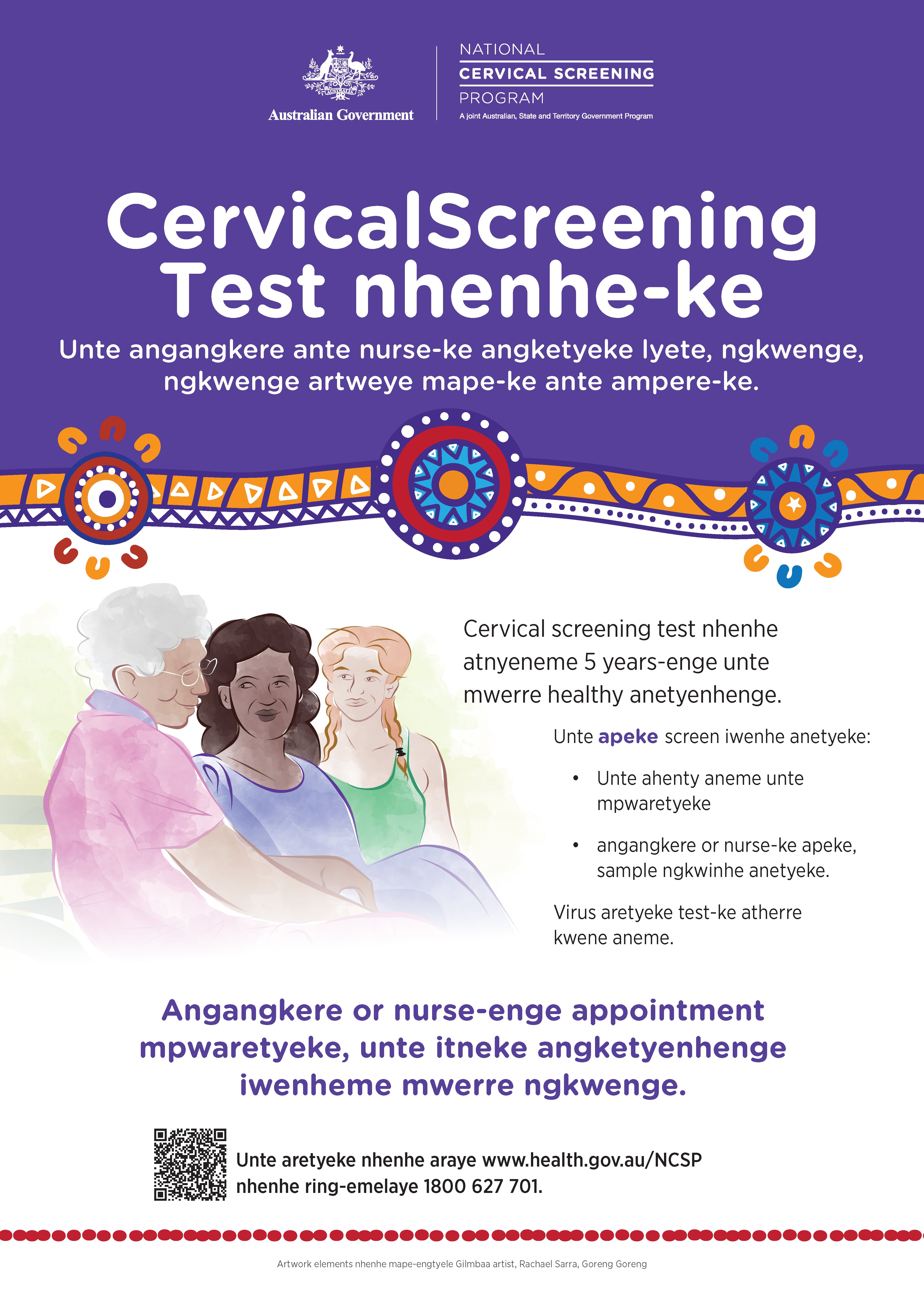 Cover image for a new and better test for women poster - Eastern Arrernte