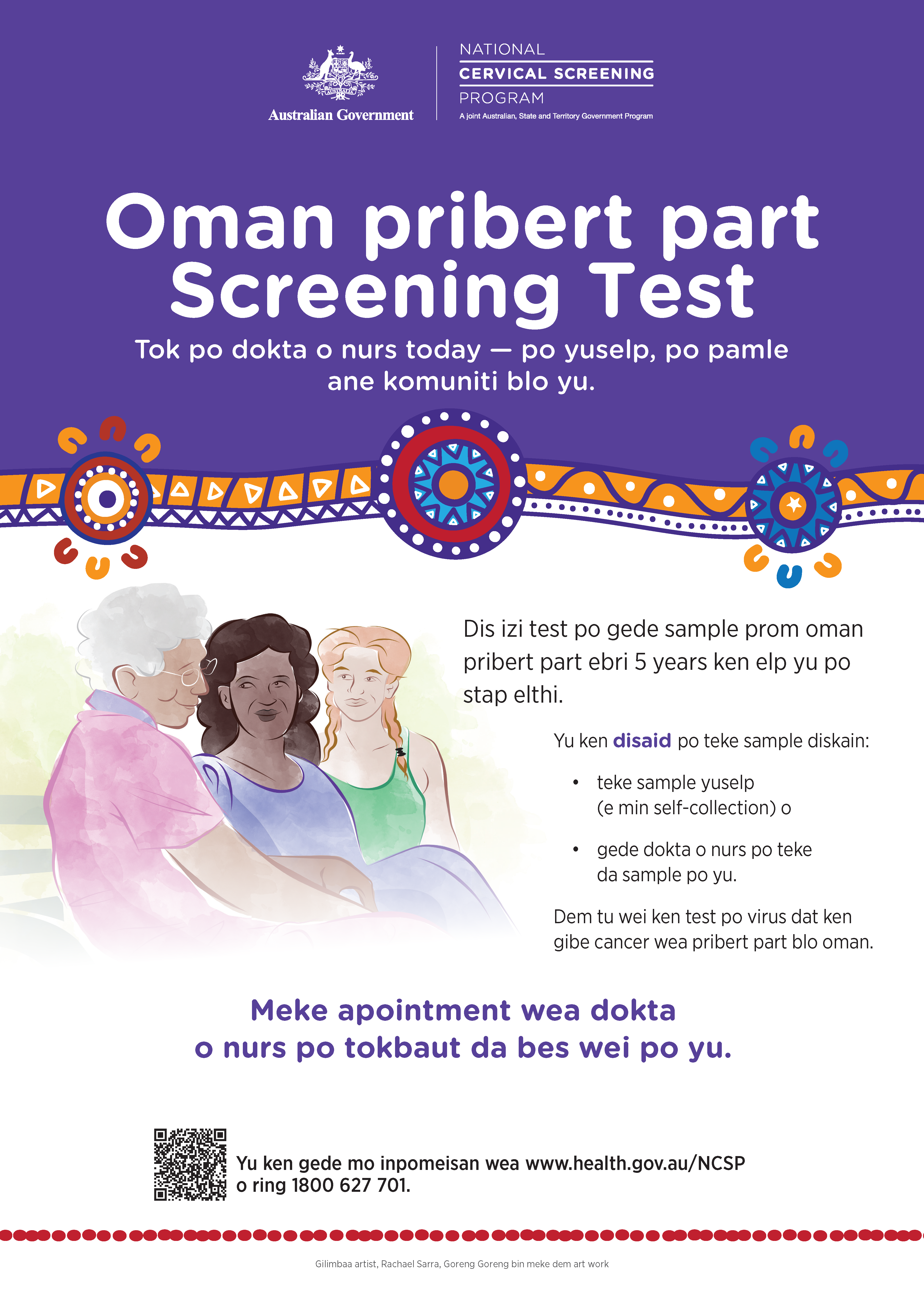 Cover image for a new and better test for women poster - Torres Strait Islander Creole Yumplatok