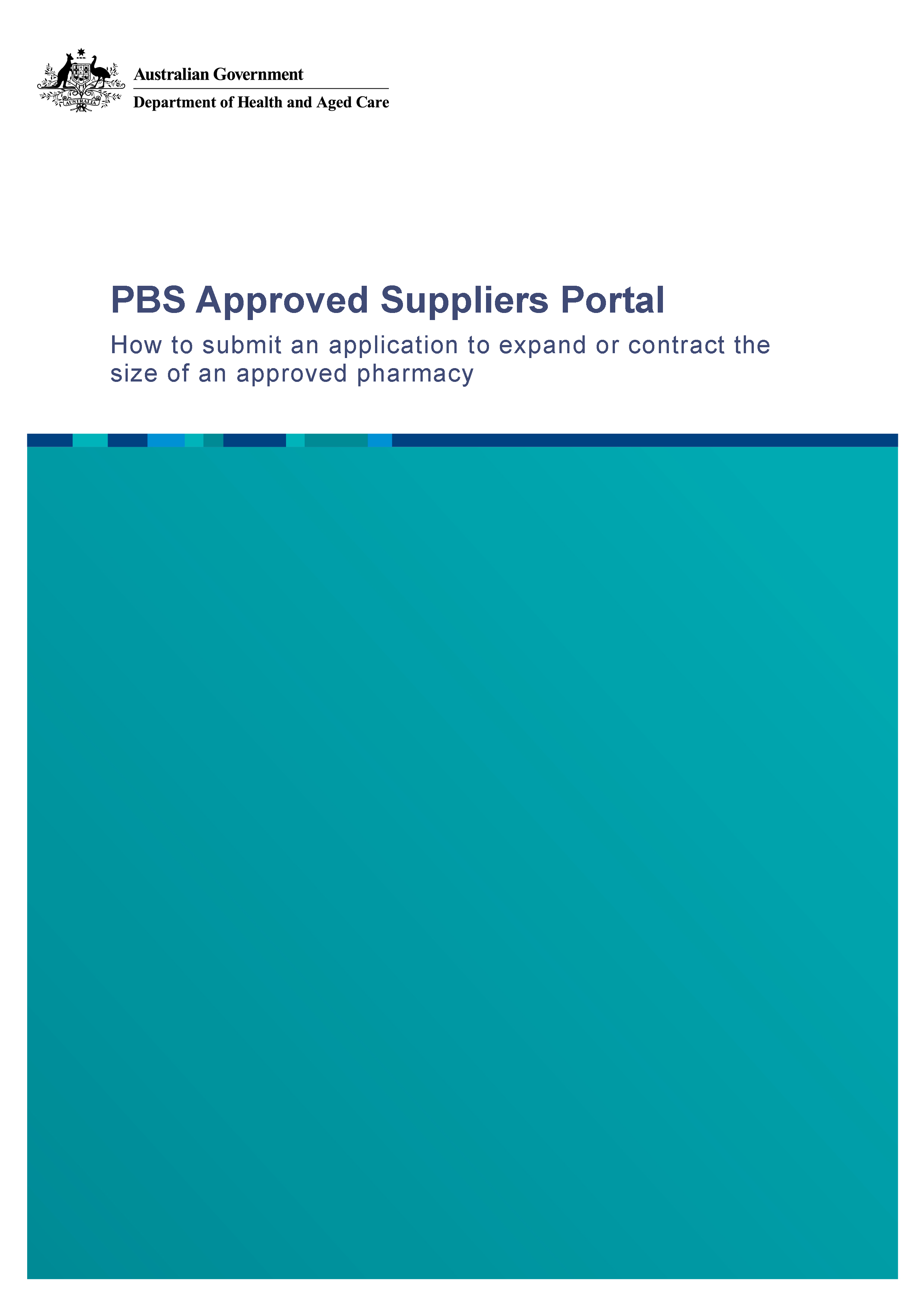 PAP107 How to submit an application to expand or contract the size of an approved pharmacy cover