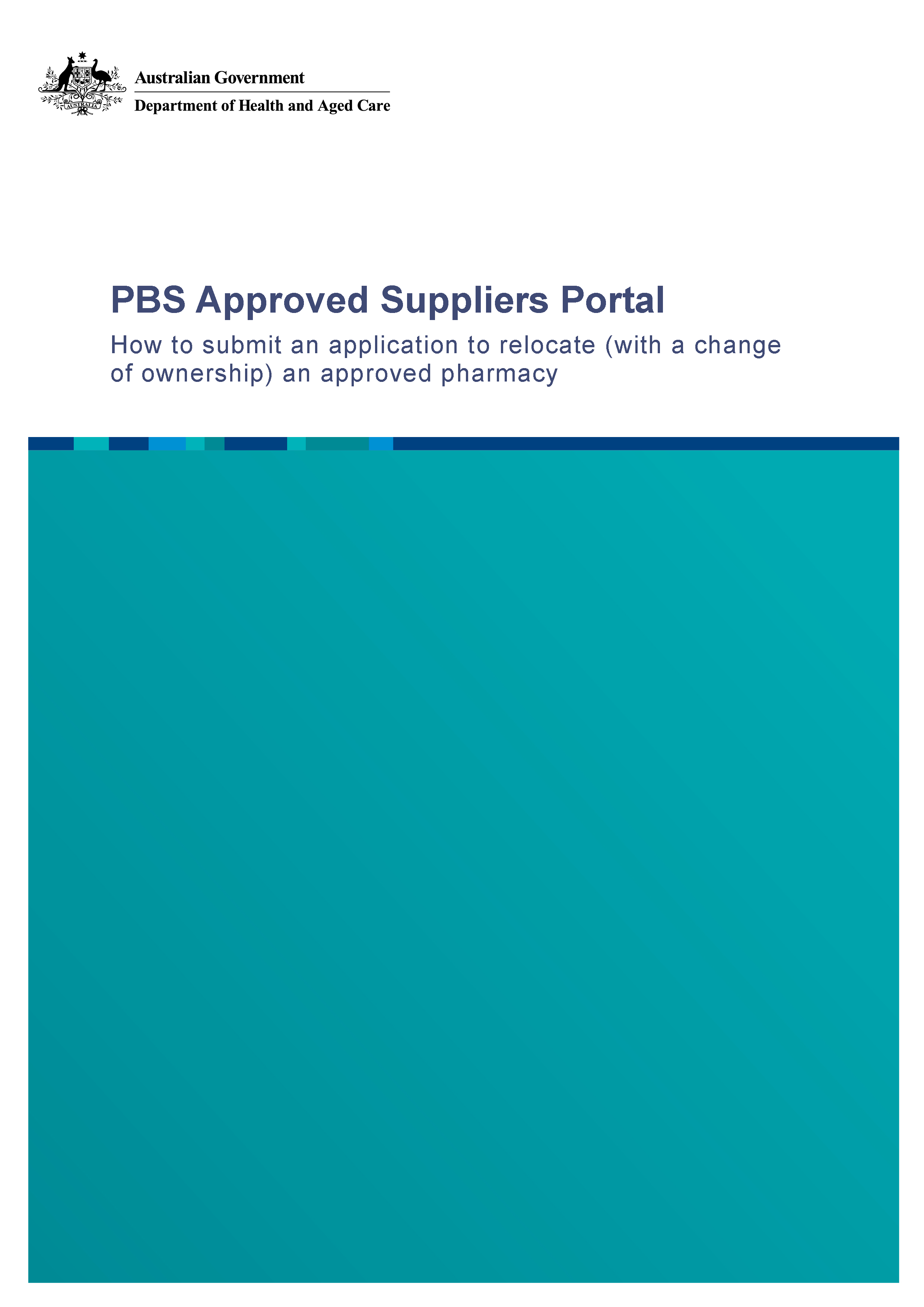 PAP103a - How to submit an online application to relocate (with a change of ownership) cover