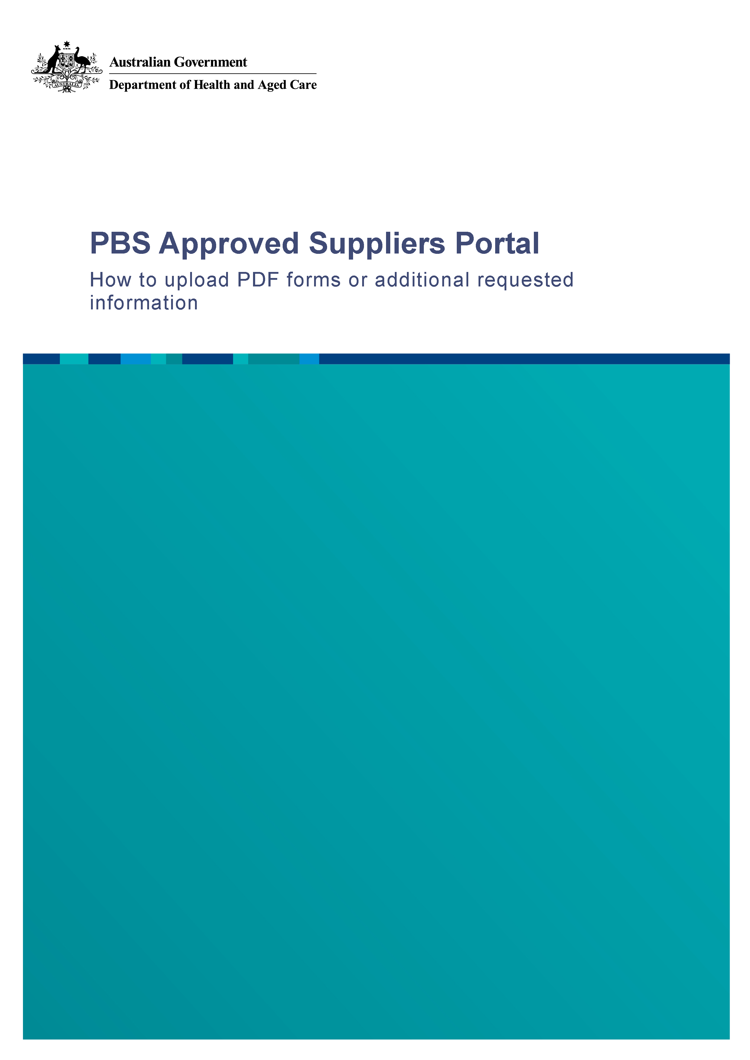 PAP106 How to upload PDF forms or additional requested information cover