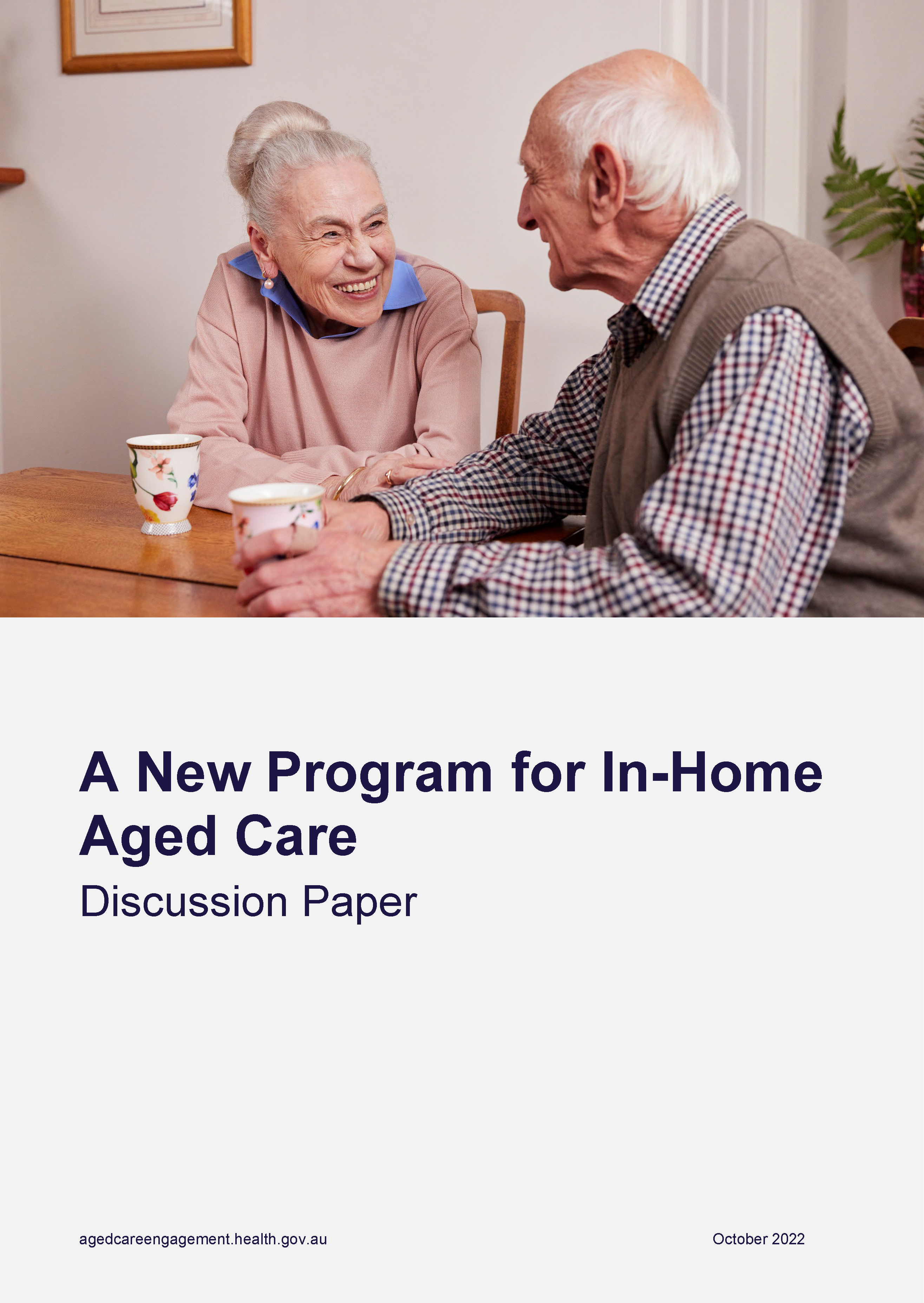 A new program for In-Home Aged Care discussion paper cover page