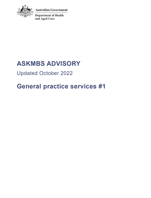 AskMBS Advisory – General Practice 1