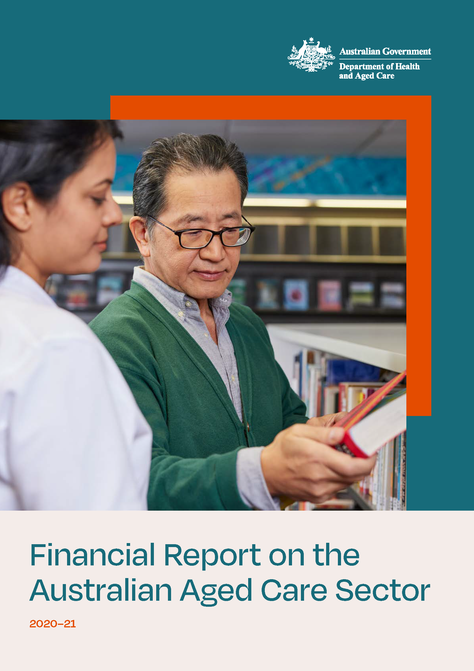 Financial Report on the Australian Aged Care Sector cover page