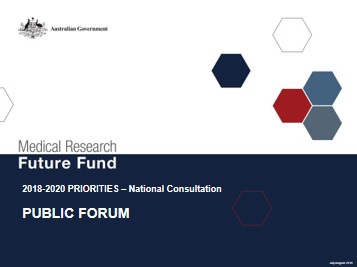 MRFF consultation presentation 2018