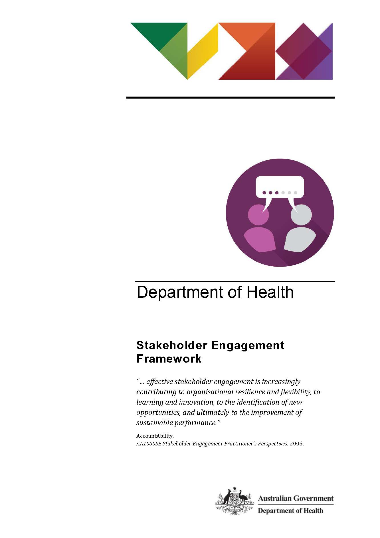 Cover image of Stakeholder Engagement Framework
