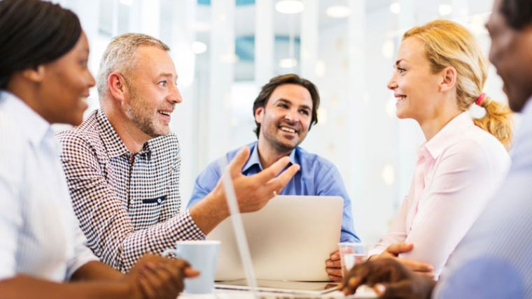 Image of a group of people in a meeting