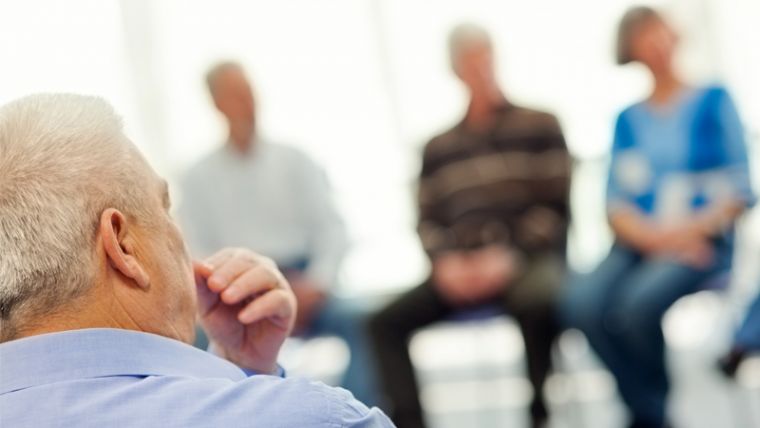 Group of people in therapy session