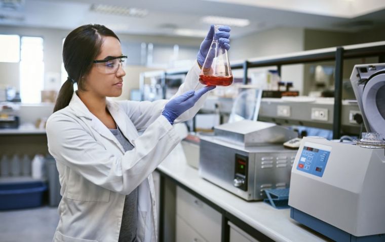 Female scientist in lab