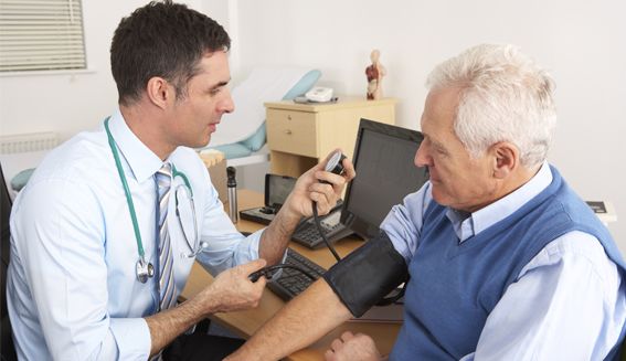 doctor consulting with patient