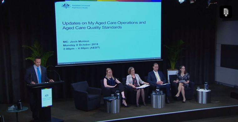 Image capture for updates on My Aged Care operations and aged care quality standards