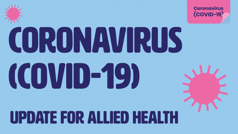 Image for allied health webinar updates