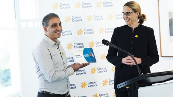 Erik took the bowel cancer screening test – it saved his life