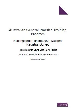Cover page AGPT Program National Report