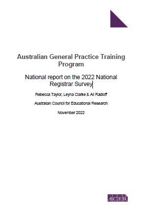 Cover page AGPT Program National Report