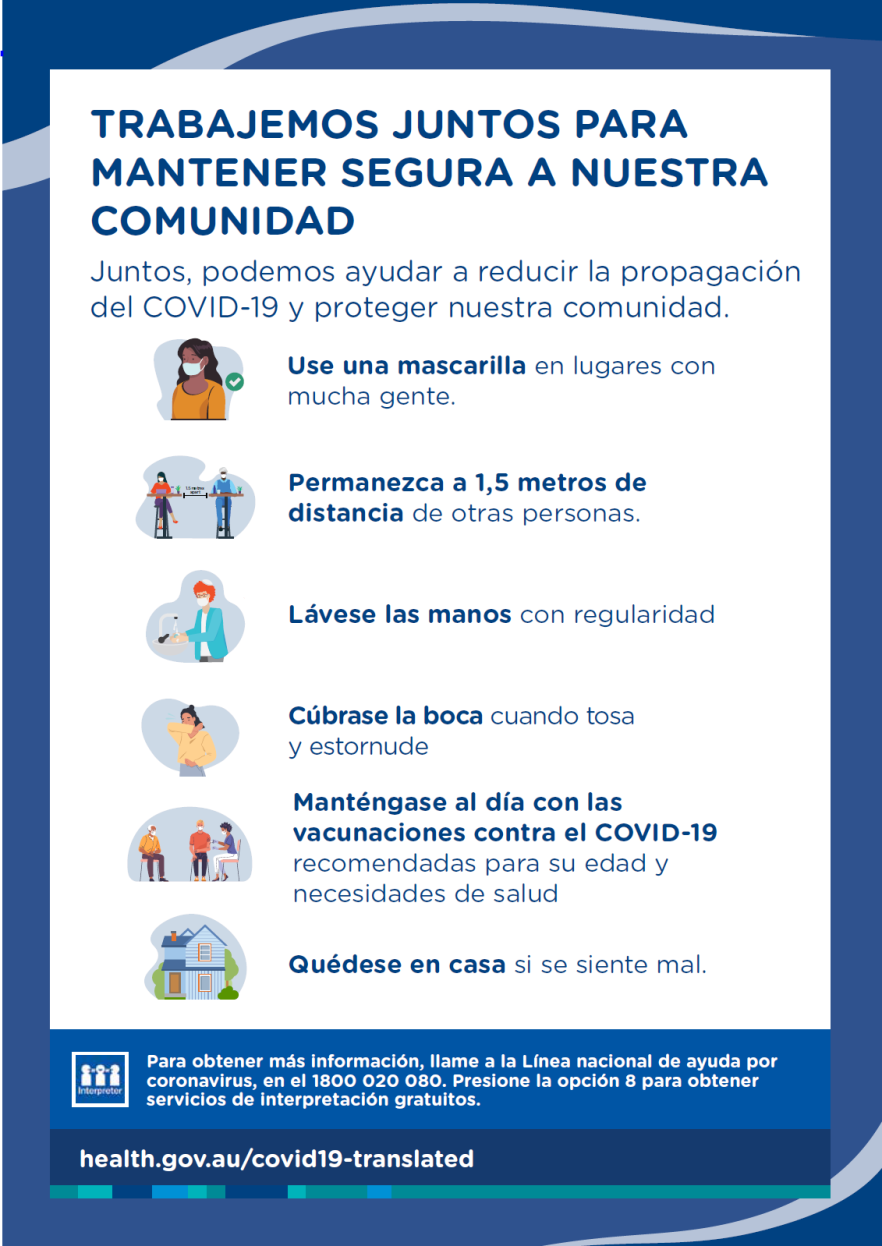 Mantener segura a nuestra comunidad - póster
