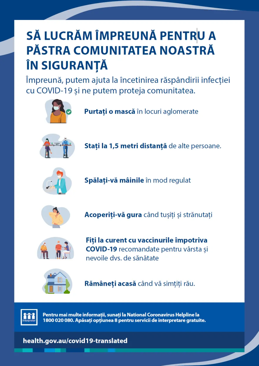 Să ne păstrăm comunitatea în siguranță – poster