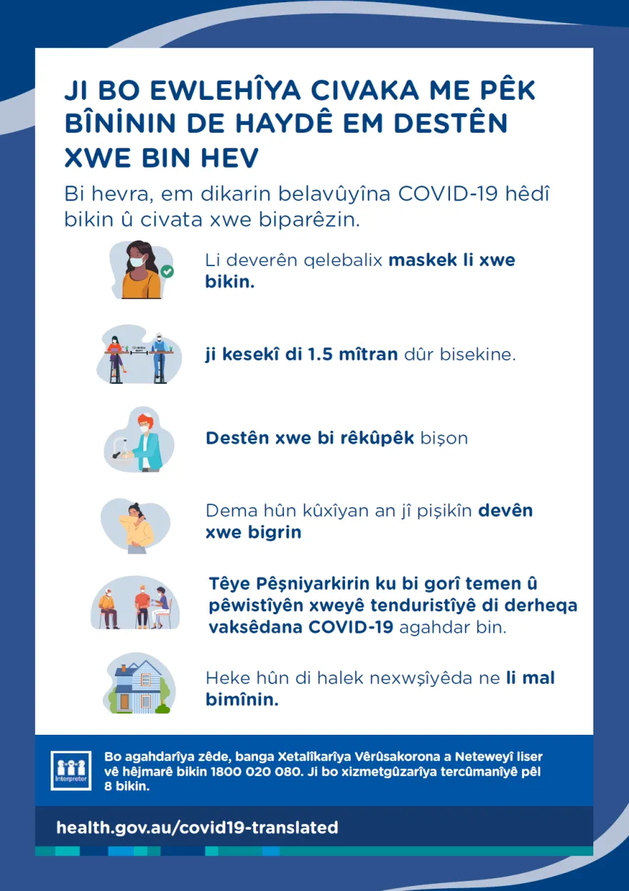 Postera - Em civata xwe bi ewlehî bihêlin