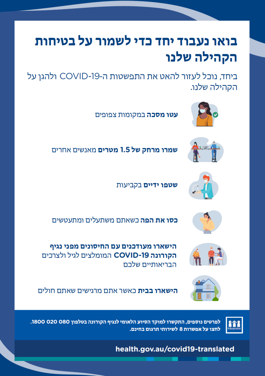 שמרו על בטיחות הקהילה שלנו