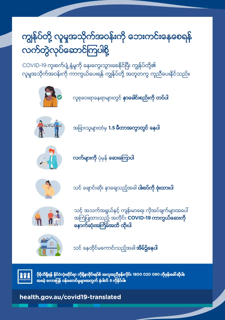 ကျွန်ုပ်တို့၏ လူမှုအသိုင်းအဝိုင်းကို ဘေးကင်းအောင်ထားပါ – နံရံကပ်ကြော်ငြာ