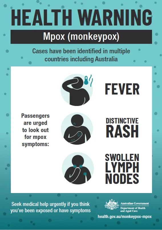 Cover image for Health alert poster for travellers – Monkeypox (A3)