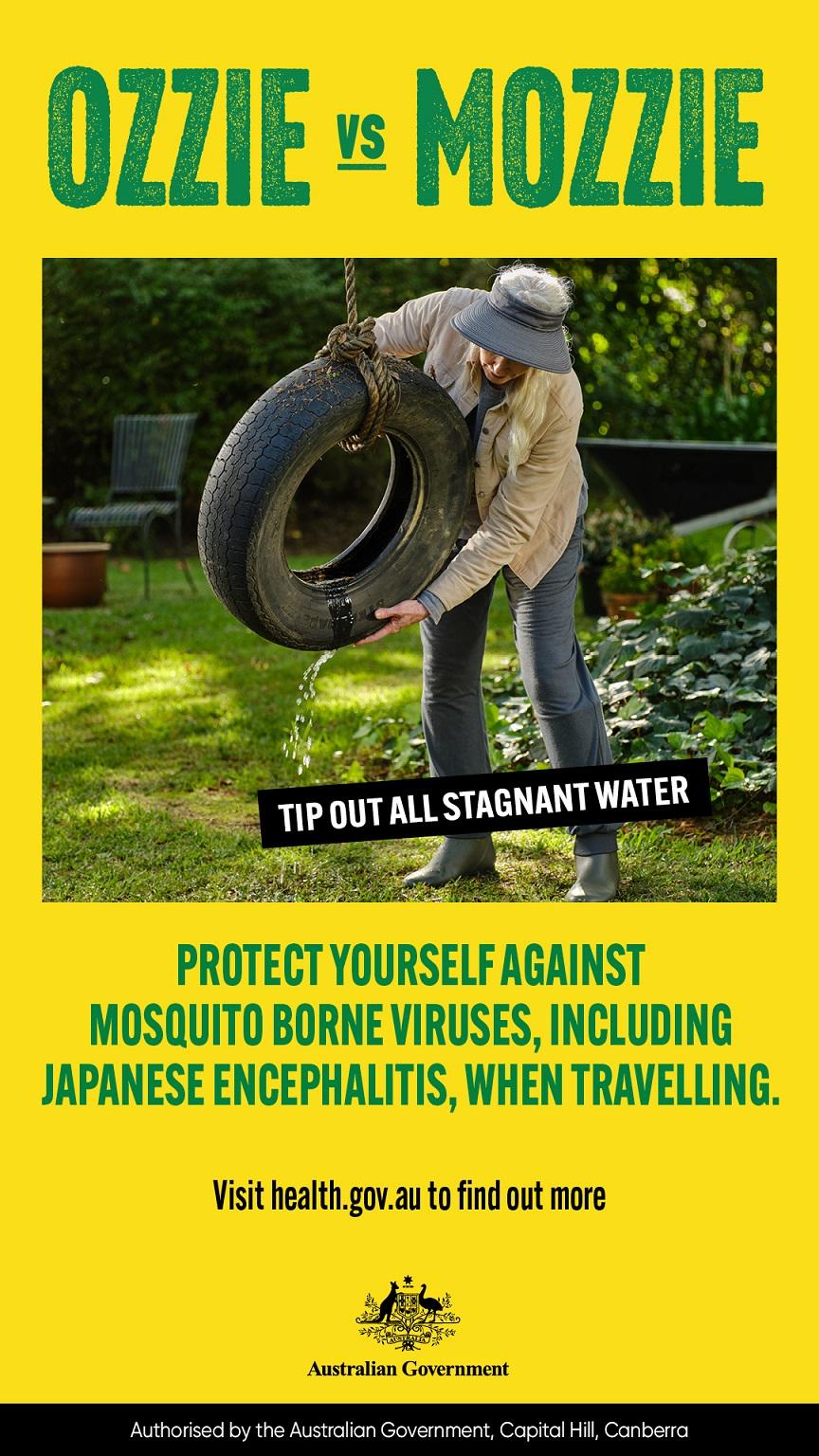 tip out stagnant water