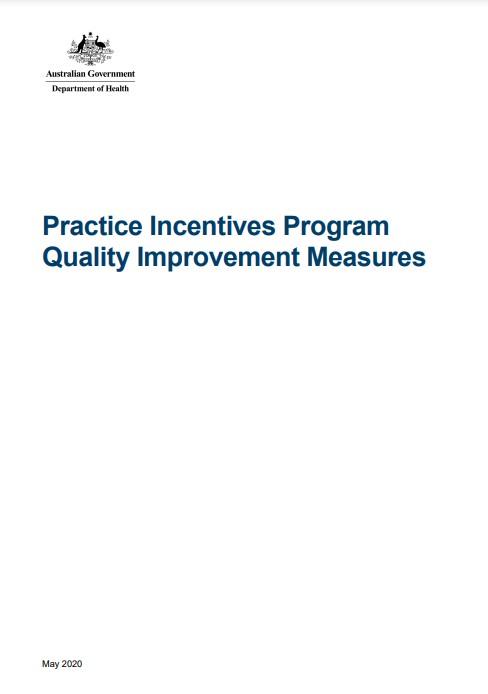 Cover for Practice Incentives Program Quality Improvement – Annotated Specifications