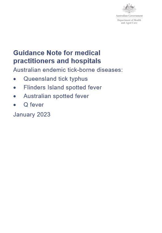 Cover page Australian endemic tick-borne diseases