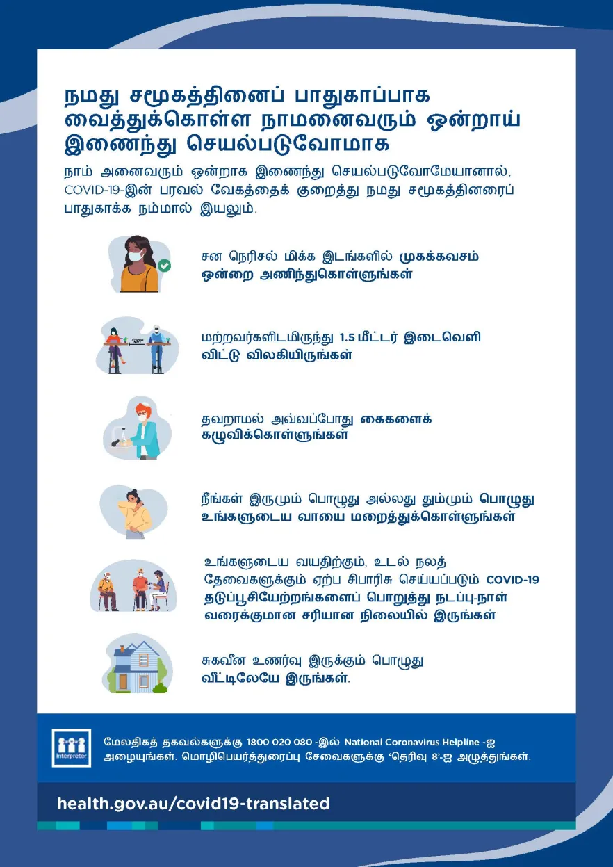 நமது சமூகத்தைப் பாதுகாப்பாக வைத்திருங்கள் - சுவரொட்டி