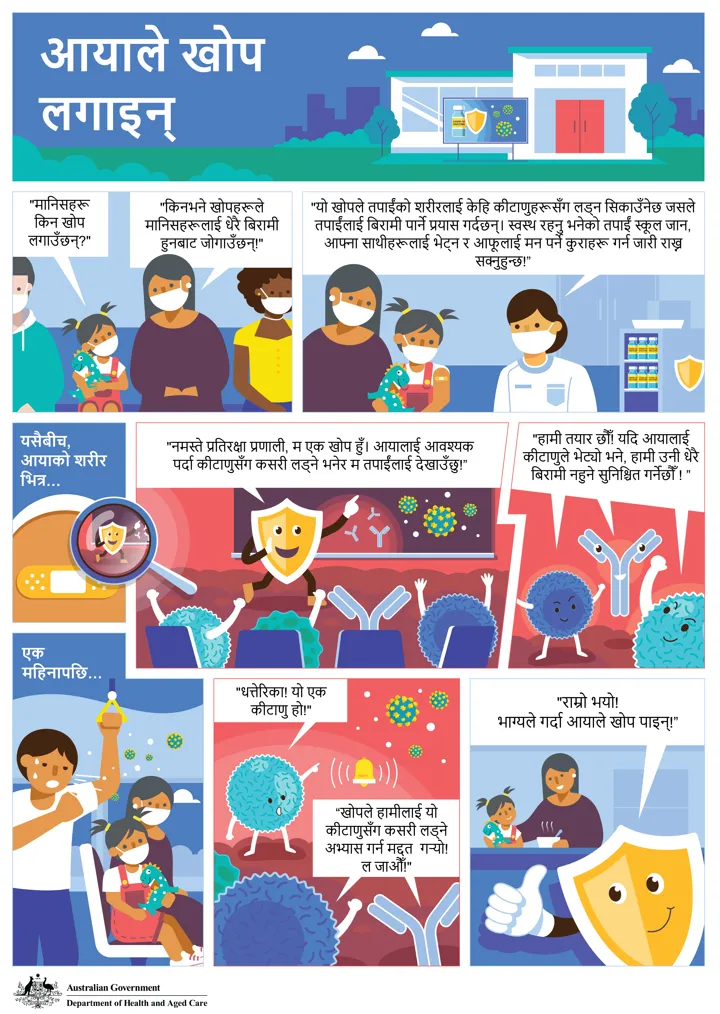 आयाले खोप लगाइन्