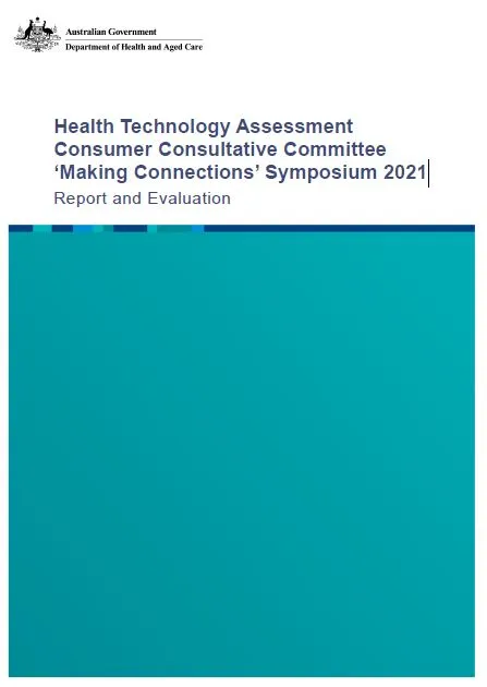 Cover page HTA CCC Making Connections symposium 2021 – Report and Evaluation