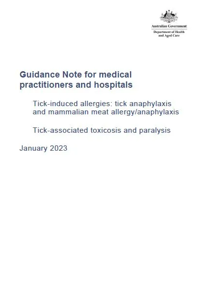 Cover page for Tick-induced allergies