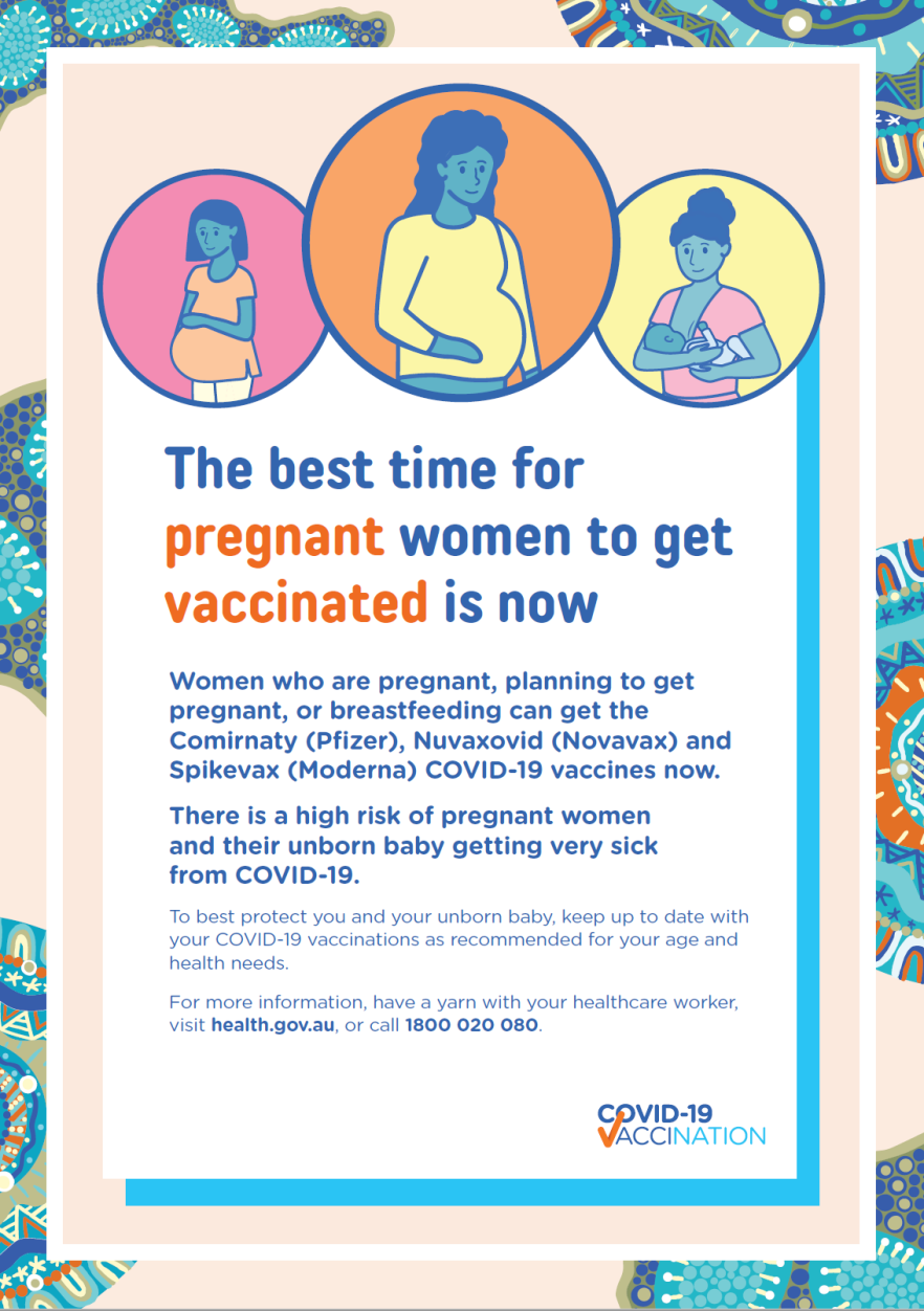 COVID-19 vaccination – Poster – The best time for pregnant women to get vaccinated is now