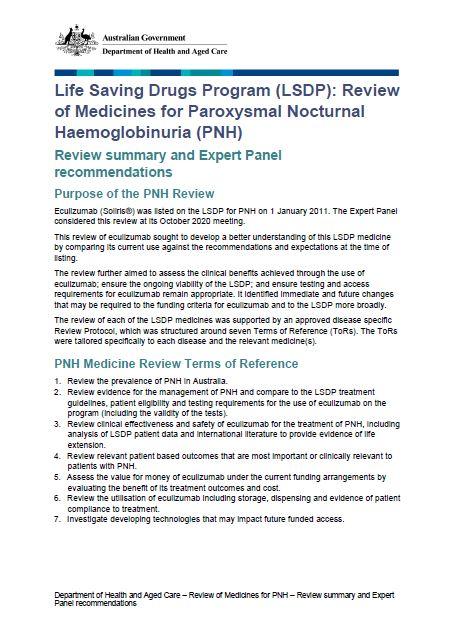 Review summary and Expert Panel recommendations for consumers