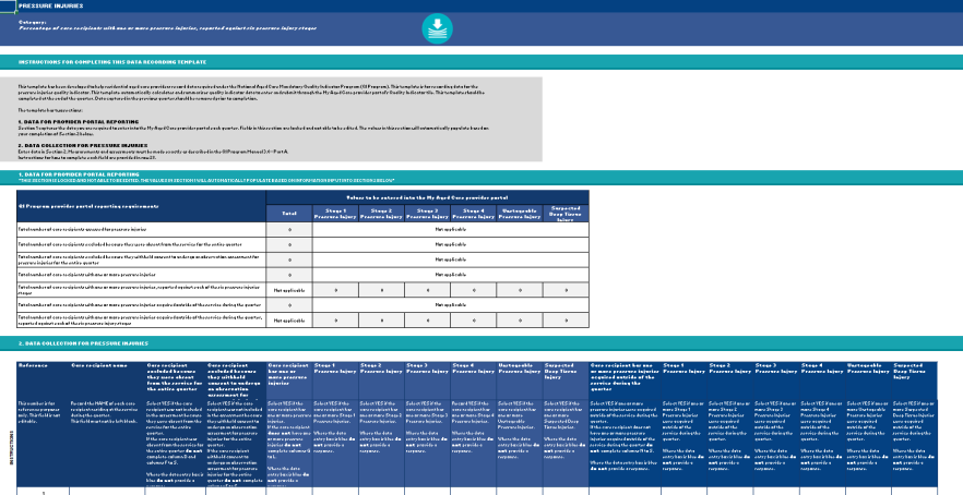 QI Program data recording template
