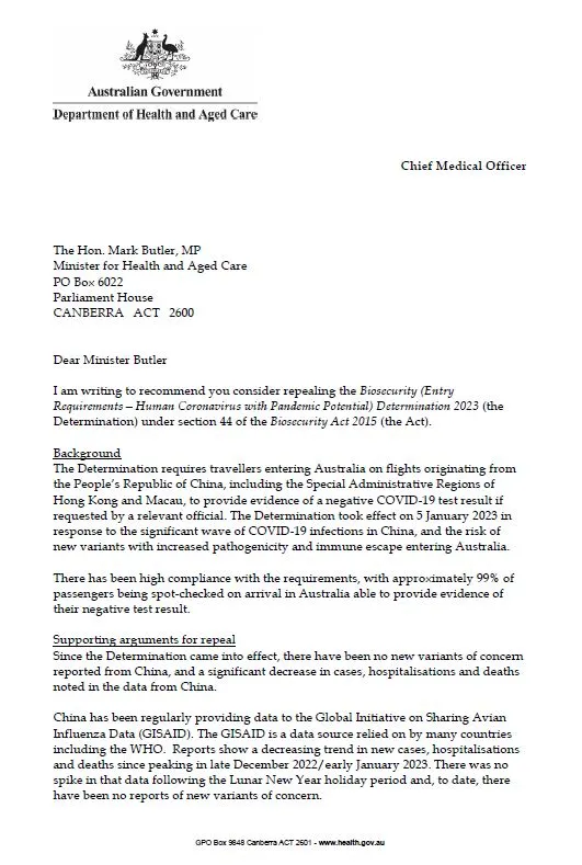 Paul Kelly letter image