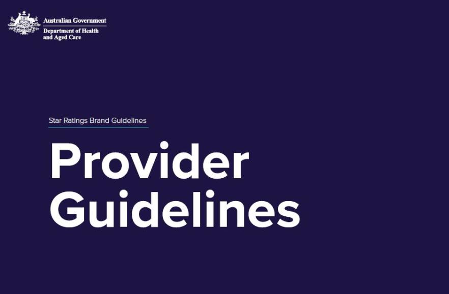Cover page Star ratings brand guidelines – Provider guidelines