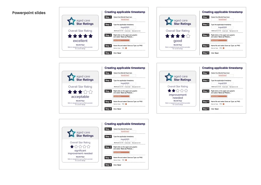 Star Ratings design files