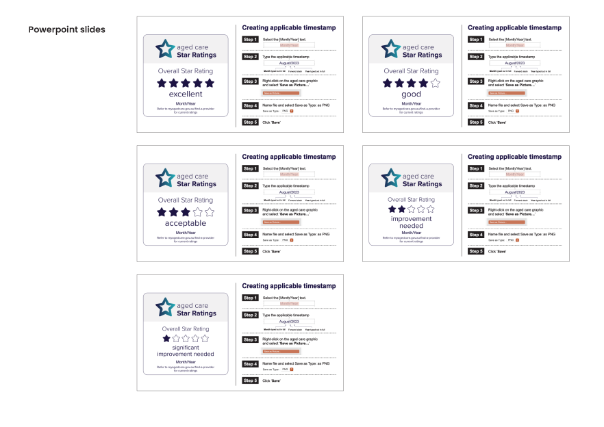 Star Ratings design files