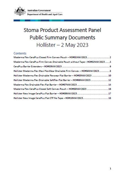 Hollister Public Summary Document Collection - May 2023